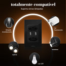 Tomada COIBEU WiFi 2 USB Com Painel De Vidro De Toque De Soquete Botão De Saída Funciona Tuya Alexa Google 2 Tomada e 2USB