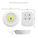KIT 3 Lâmpadas LED - Sem fio com Controle Remoto
