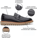 Sapato Casual Social Oxford Derby Couro Elástico StepSync Tratorada