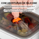 Pote Hermético de Inox 1000ml com Tampa — Ideal para Marmita e Armazenamento no Refrigerador