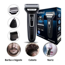 Barbeador Elétrico Profissional 3 em 1, Barba, Cabelo, Nariz | Shaver Kemei ®