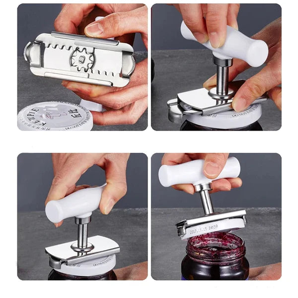 Abridor Manual Ajustável Tampa Pote Vidro Conserva Frasco