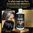 Shampoo Escurecedor Cabelos Brancos Tonalizante Colored 300ml Efeito 100% Natural