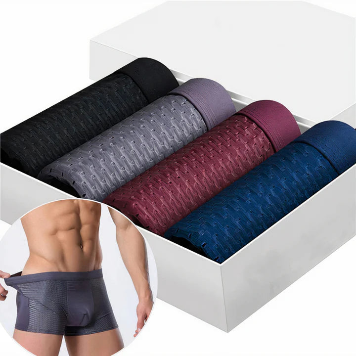 KIT Com 4 Cuecas Masculinas Box - Antiodor