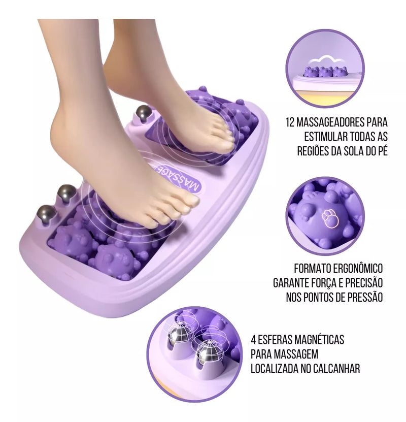 Massageador De Pé Rolo Portátil