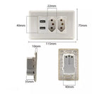 Tomada De Parede Com Usb Universal