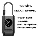 Mini compressor de ar portátil - Enche bola de futebol, Pneu de Carro, Bicicleta e Moto