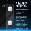 Balança de Bioimpedância Digital Smart  Corporal 180kg Com Aplicativo Profissional Bluetooth
