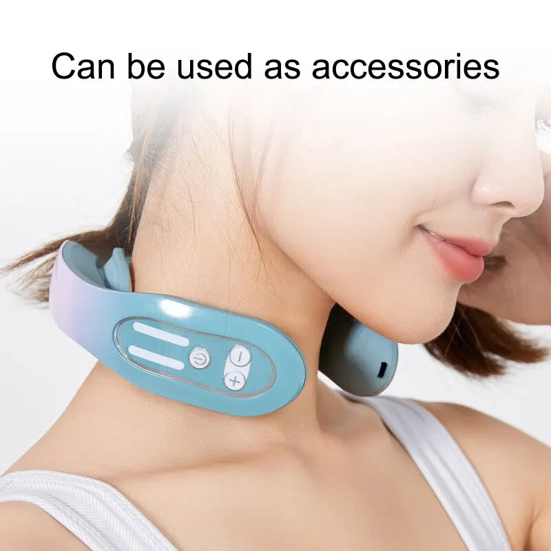 Massageador Cervical Pescoço Elétrico Relaxador - 12 Níveis
