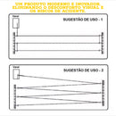 Varal Recolhível Retrátil Para Muro, Parede, Apartamento + 10 Prendedores de brinde