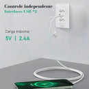 Tomada COIBEU WiFi 2 USB Com Painel De Vidro De Toque De Soquete Botão De Saída Funciona Tuya Alexa Google 2 Tomada e 2USB