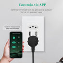 Tomada COIBEU WiFi 2 USB Com Painel De Vidro De Toque De Soquete Botão De Saída Funciona Tuya Alexa Google 2 Tomada e 2USB