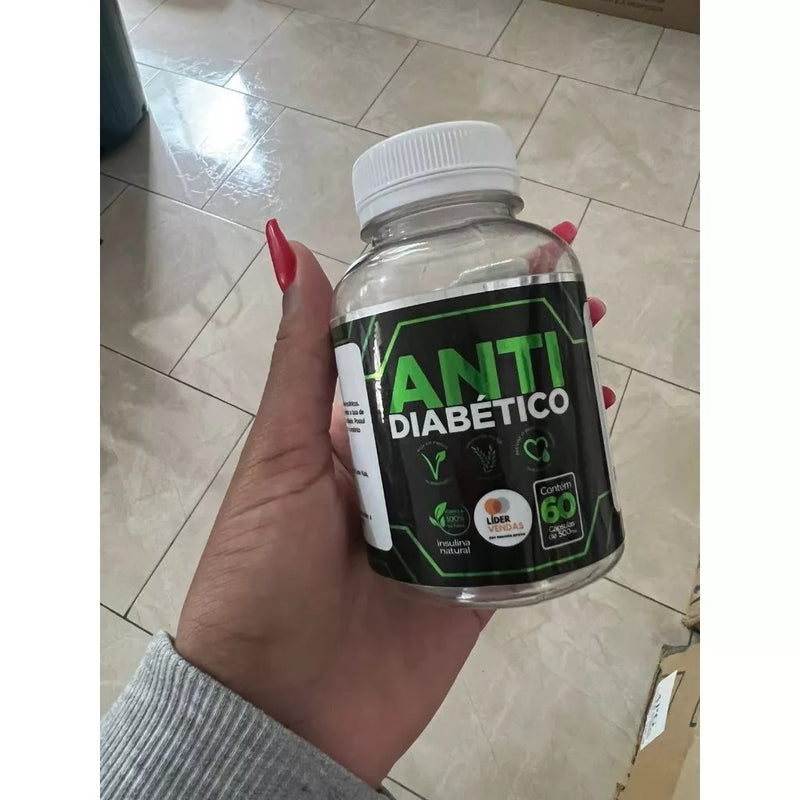 Anti Diabético Caps Original – 60 Cápsulas de 500mg | Controle da Glicose e Diabetes