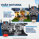 Câmera de Segurança Wi-Fi, 4K 9MP com Lente Tripla, Sirene Integrada e Controle via App ICSee