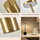 Luminária de Mesa LED Touch Recarregável – Moderna com USB | Abajur para Leitura, Restaurante e Decoração