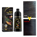Shampoo De Tintura De Cabelo Preto 3 Em 1 , Fórmula De Ervas Hidratante Suave