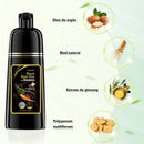 Shampoo De Tintura De Cabelo Preto 3 Em 1 , Fórmula De Ervas Hidratante Suave
