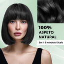 Shampoo De Tintura De Cabelo Preto 3 Em 1 , Fórmula De Ervas Hidratante Suave