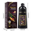 Shampoo De Tintura De Cabelo Preto 3 Em 1 , Fórmula De Ervas Hidratante Suave