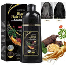 Shampoo De Tintura De Cabelo Preto 3 Em 1 , Fórmula De Ervas Hidratante Suave
