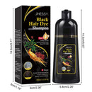 Shampoo De Tintura De Cabelo Preto 3 Em 1 , Fórmula De Ervas Hidratante Suave