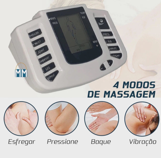 Aparelho Tens Fisioterapia + Chinelo e Eletrodos