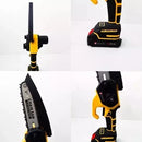 Mini Motosserra Motopodador 25V 1000W com 2 Baterias e Extensor de 3 Metros – Podador de Galhos