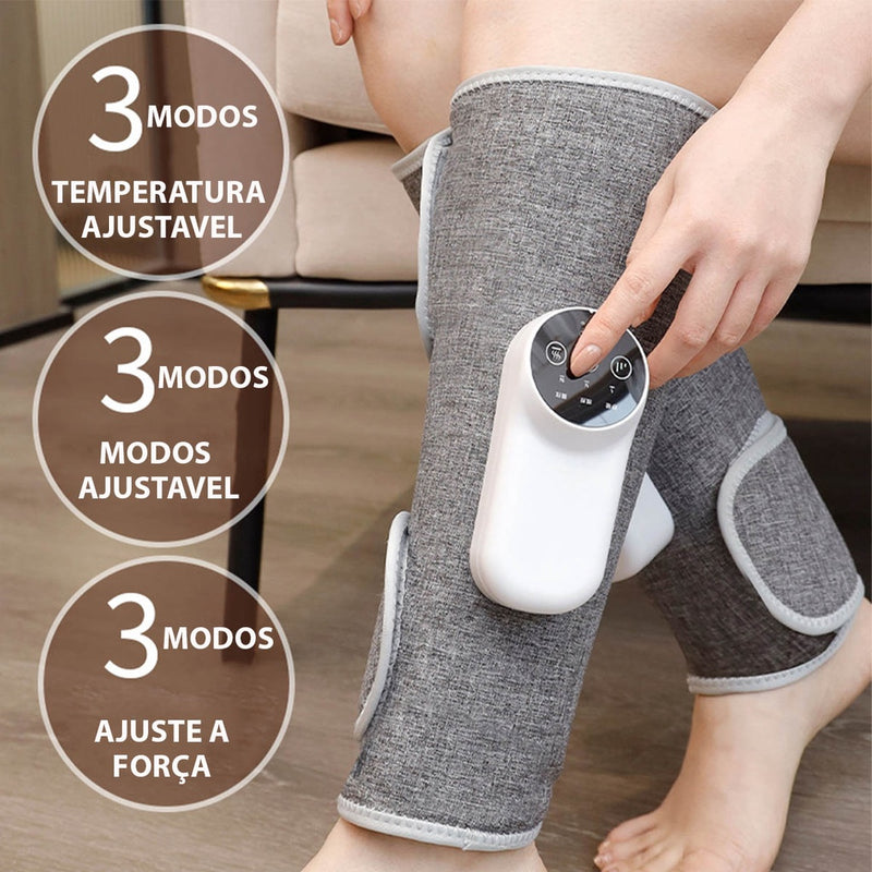 Massageador de Compressao Para Pernas e Panturrilha