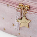 Bolsa para cosméticos de veludo de grande capacidade + Wash Bag Transaprente